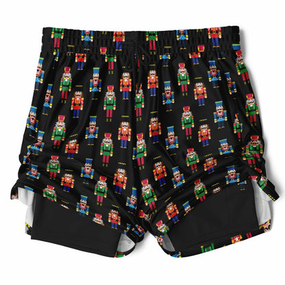 Nutcracker Men's Double Layer Pocket Shorts