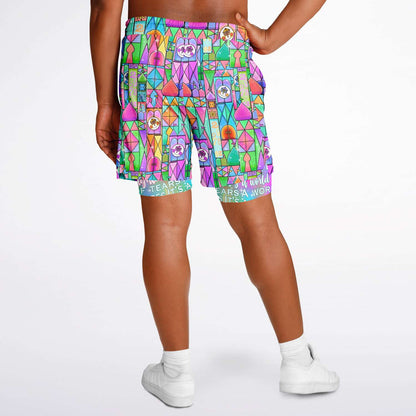 After All Men's Double Layer Pocket Shorts