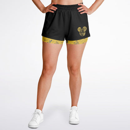 Space Star Double Layer Pocket Shorts