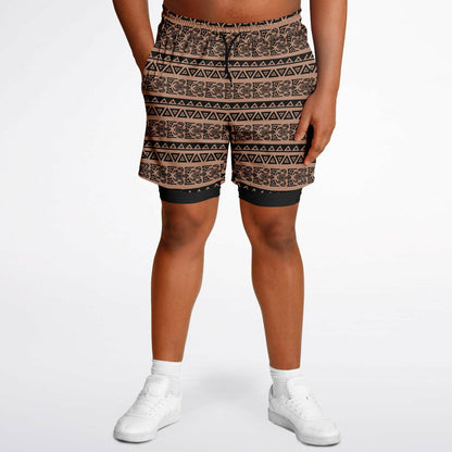 Tribal Men's Double Layer Shorts