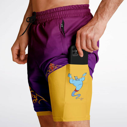 Arabian Nights Men's Double Layer Pocket Shorts