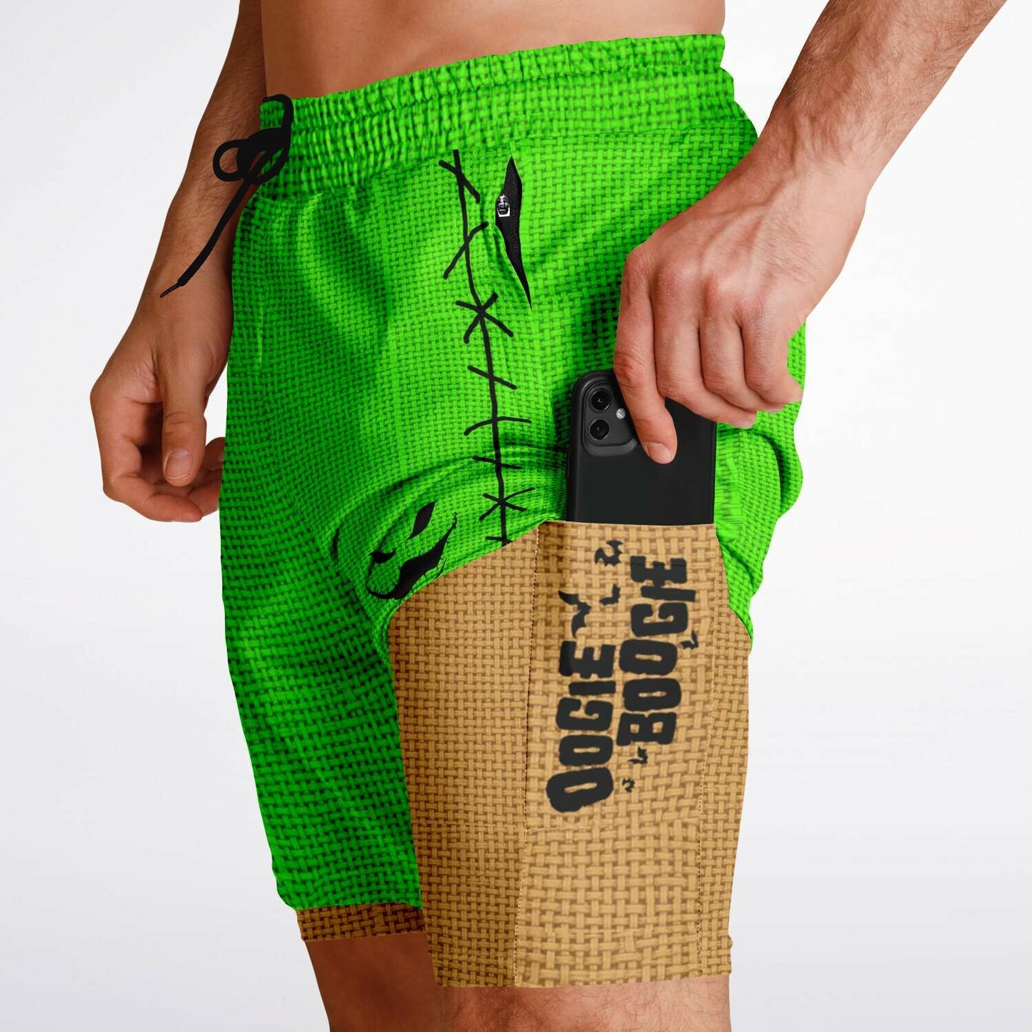 Nightmare Collection BoogieMan Men's Double Layer Pocket Shorts