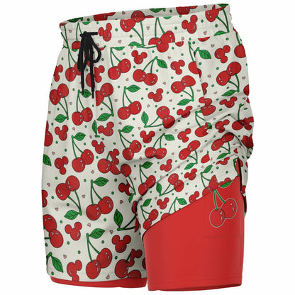 Cherry Collection Men's Double Layer Pocket Shorts