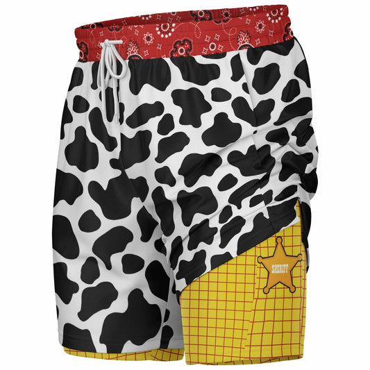 Toy Sheriff Double Layer Men's Shorts