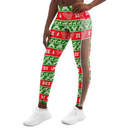 Mickey Christmas Mesh Pocket Legging