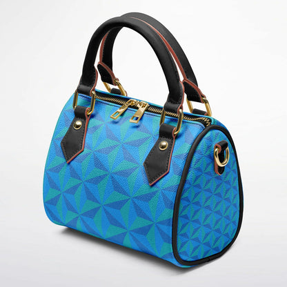 Blue Spaceship Crossbody Handbag