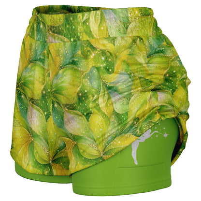 Green Fairy Double Layer Pocket Shorts