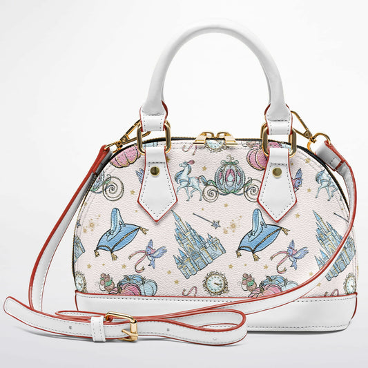Glass Slipper Dome Satchel Handbag