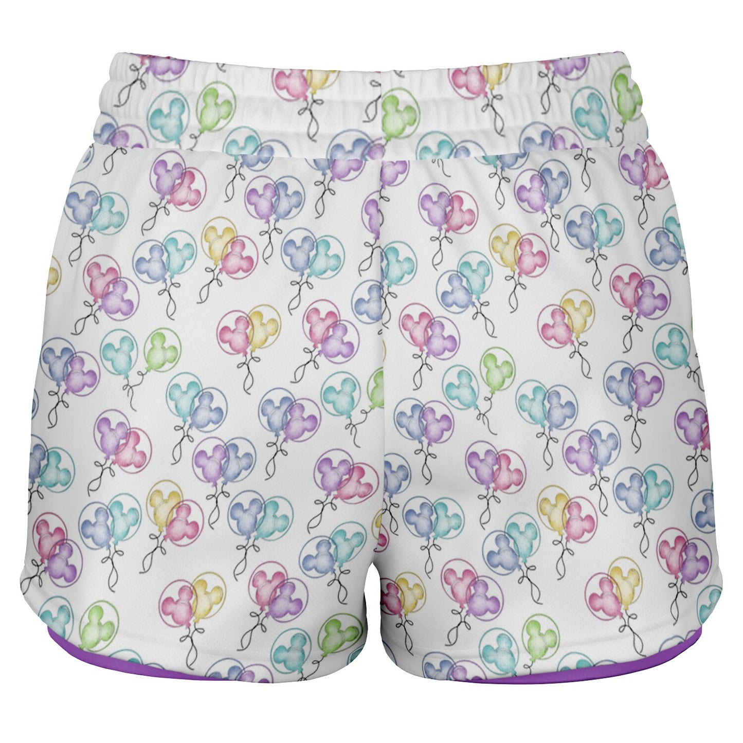 Birthday Balloons Double Layer Pocket Shorts