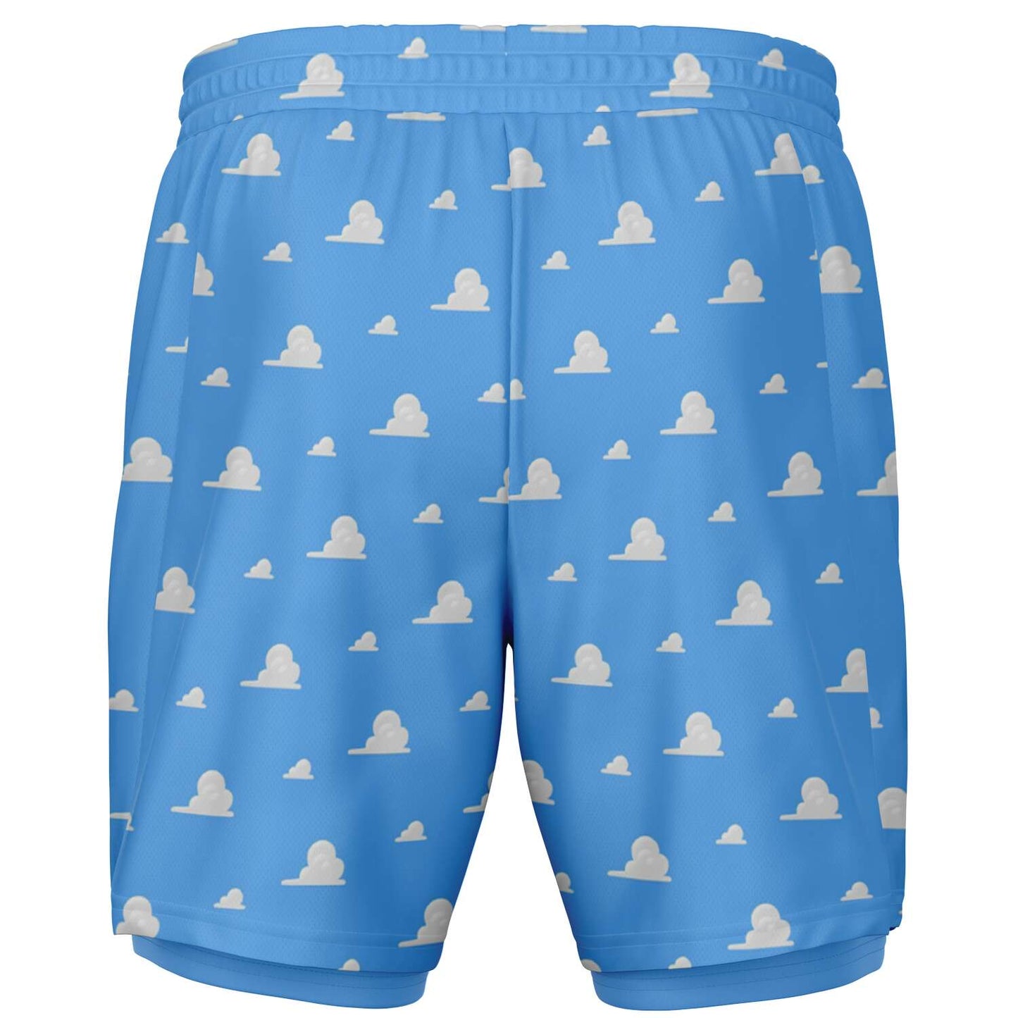 Toy Collection Cloud Wallpaper Men's Double Layer Pocket Shorts