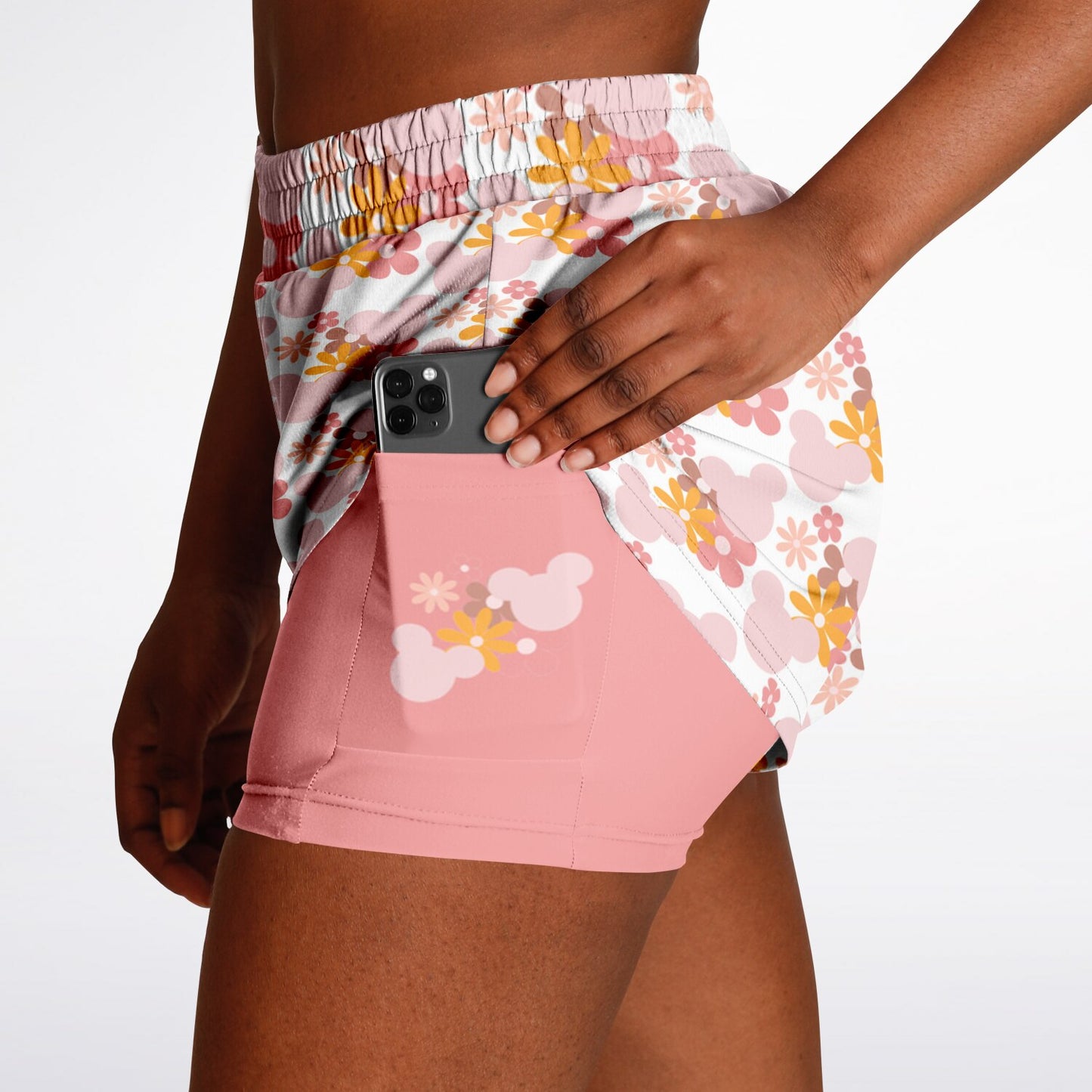 Park Flowers Double Layer Pocket Shorts
