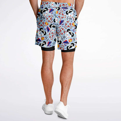 Men's Cruise Double Layer Pocket Shorts