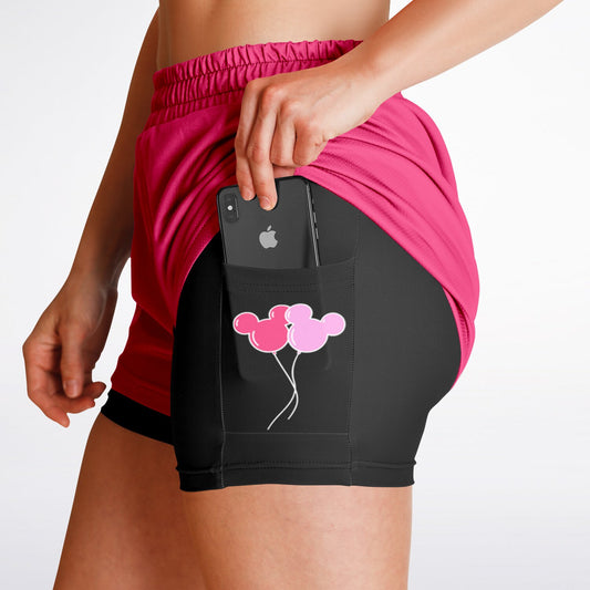 Balloons Double Layer Pocket Shorts