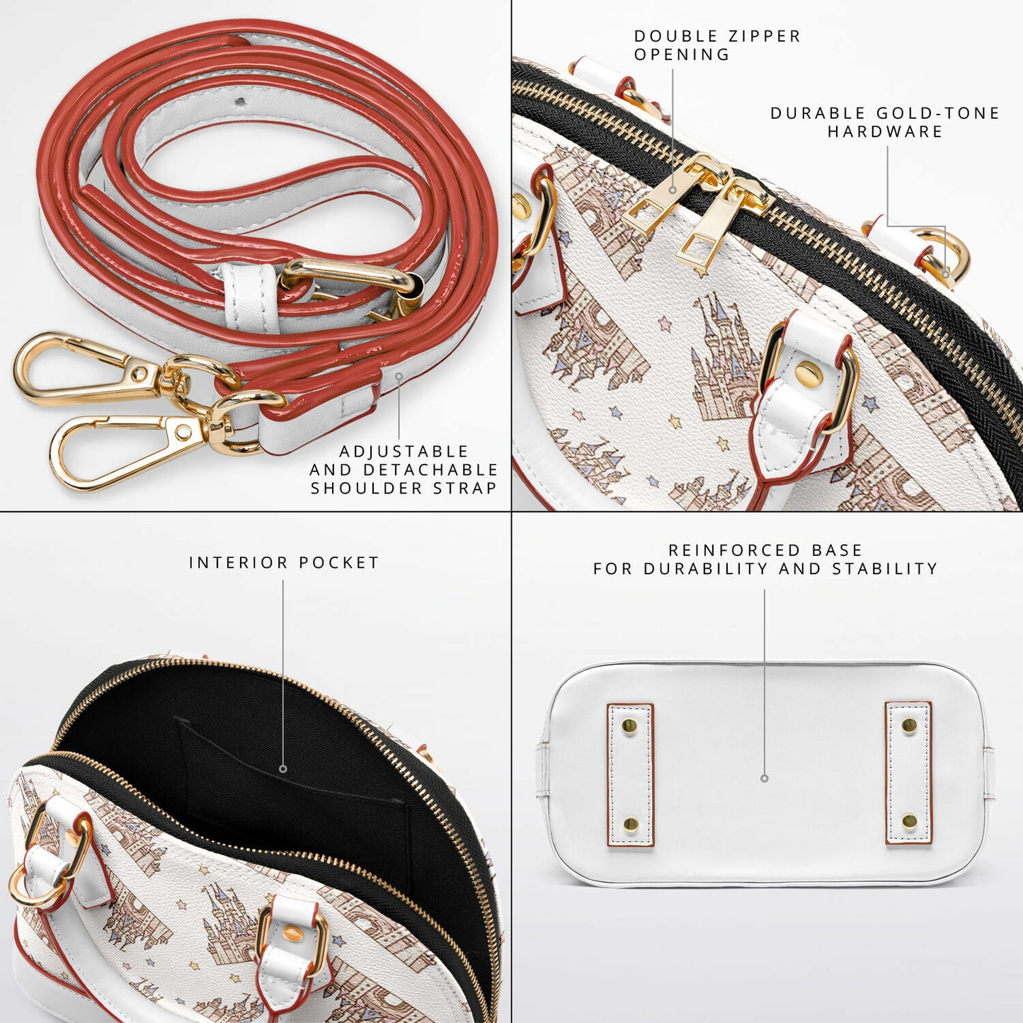 Castle Dome Satchel Handbag