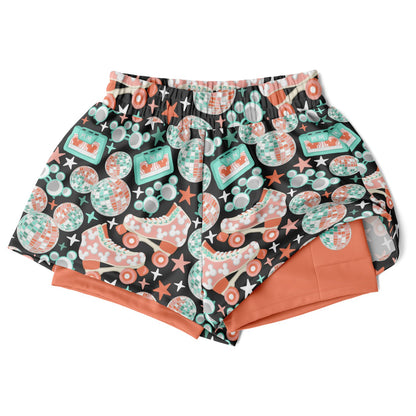 Disco Collection Dark Double Layer Pocket Shorts