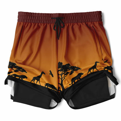 Safari Men's Double Layer Pocket Shorts