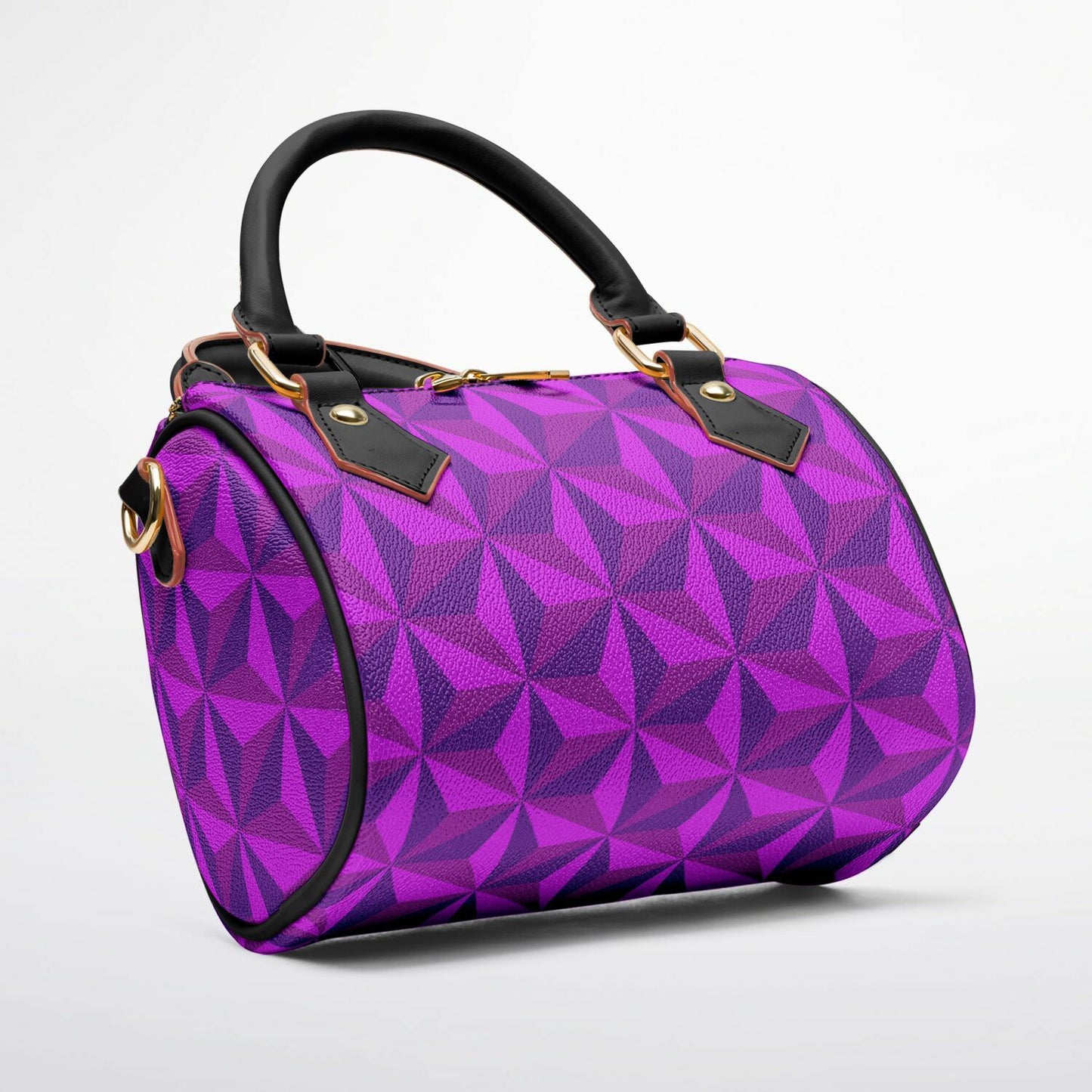 Purple Spaceship Crossbody Handbag