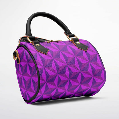 Purple Spaceship Crossbody Handbag