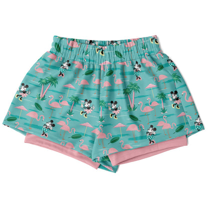 Flamingo Collection Women's Double Layer Pocket Shorts