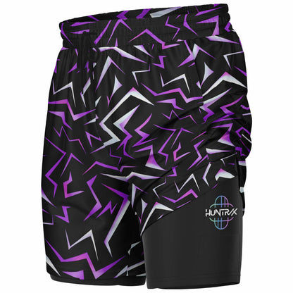 Patterns Collection Men's Double Layer Pocket Shorts