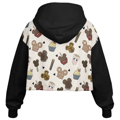Snacks Cropped Hoodie