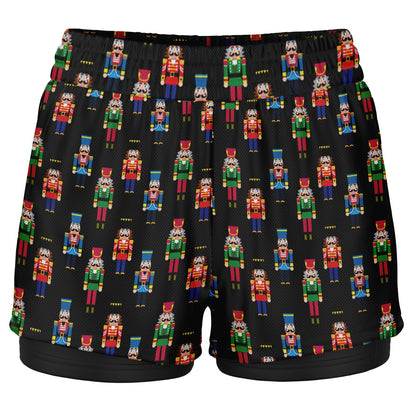 Nutcracker Double Layer Pocket Shorts