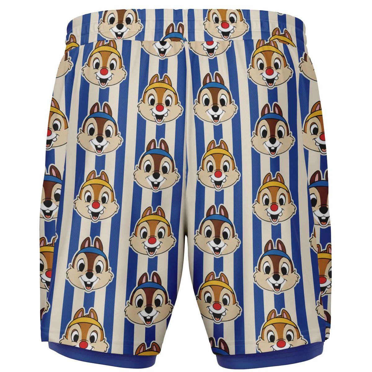 Running Chipmunk Men's Double Layer Pocket Shorts