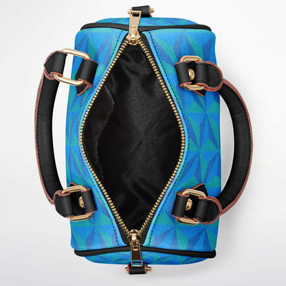 Blue Spaceship Crossbody Handbag