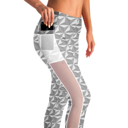 Spaceship Earth Mesh Pocket Leggings