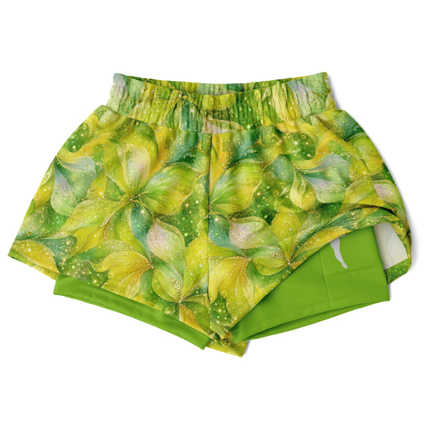 Green Fairy Double Layer Pocket Shorts