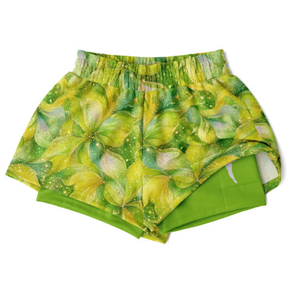 Green Fairy Double Layer Pocket Shorts