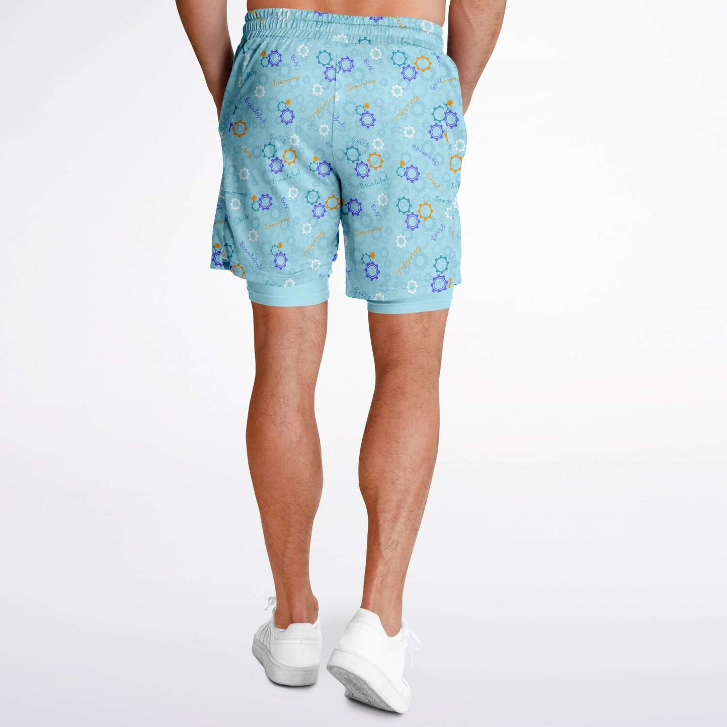 Blue Carousel Collection Men's Double Layer Pocket Shorts