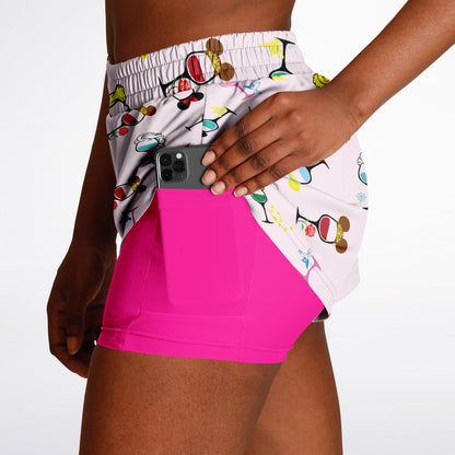 Wine & Dine Double Layer Pocket Shorts