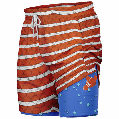 Clownfish Men's Double Layer Shorts