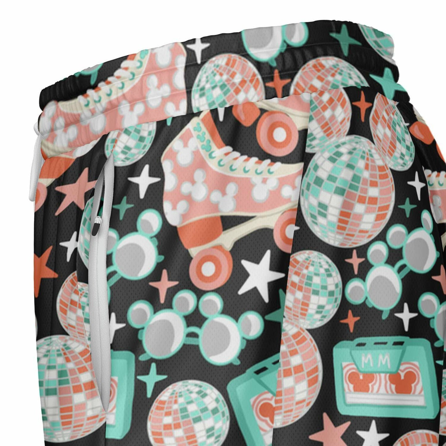 Disco Collection Dark Men's Double Layer Pocket Shorts