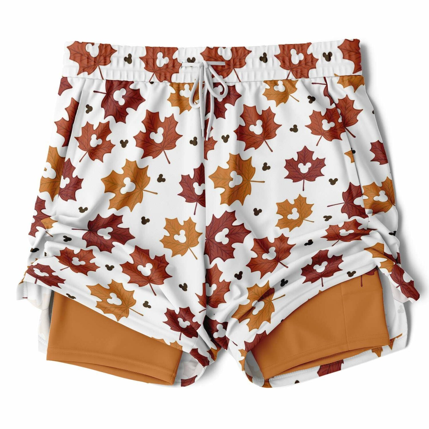 Leaf Collection Light Men's Double Layer Shorts