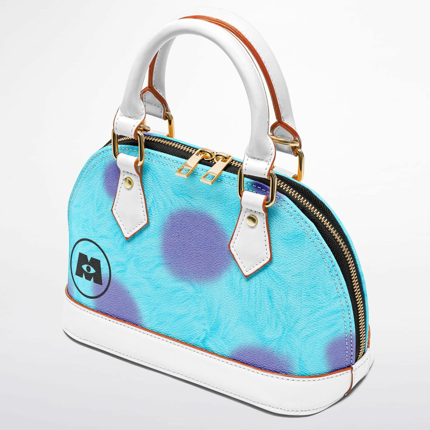 Fuzzy Monster Dome Satchel Handbag