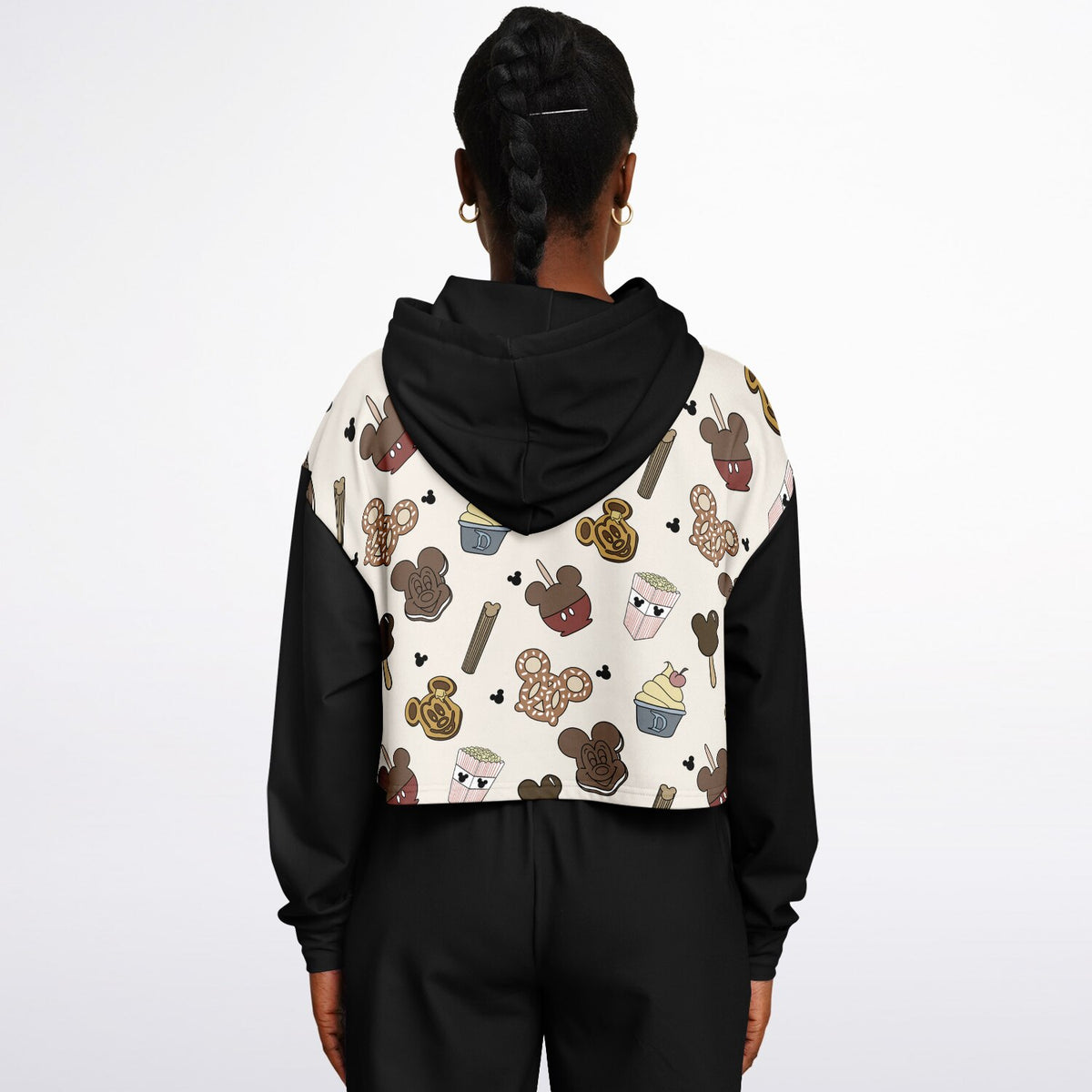 Snacks Cropped Hoodie