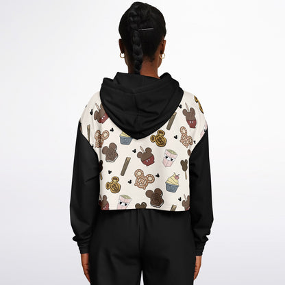 Snacks Cropped Hoodie