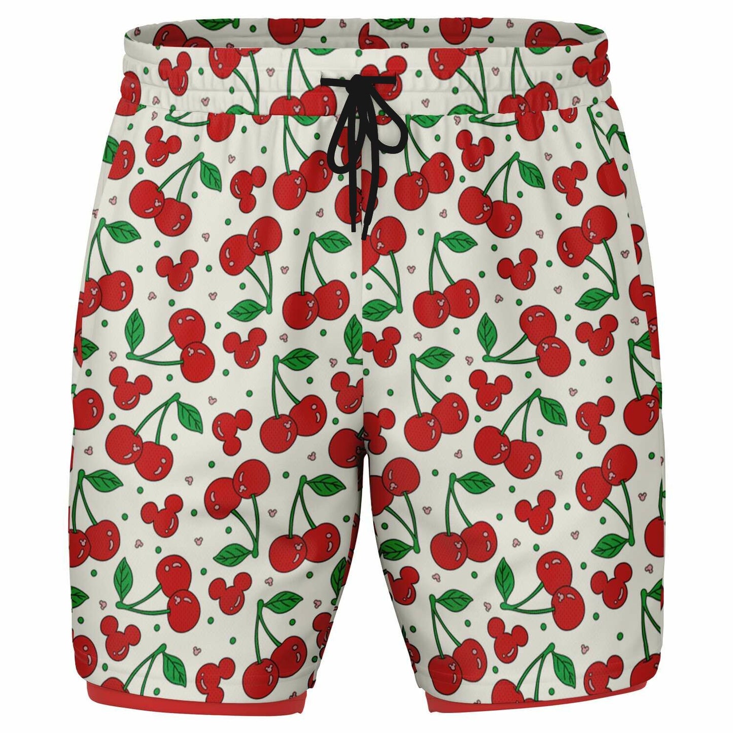 Cherry Collection Men's Double Layer Pocket Shorts