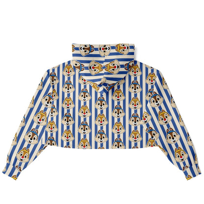 Running Chipmunks Crop Hoodie