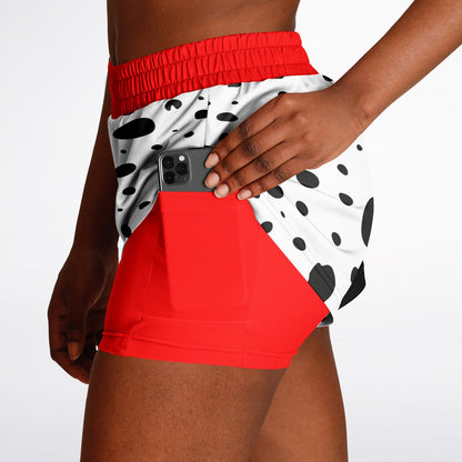 Dalmation Spots Double Layer Pocket Shorts