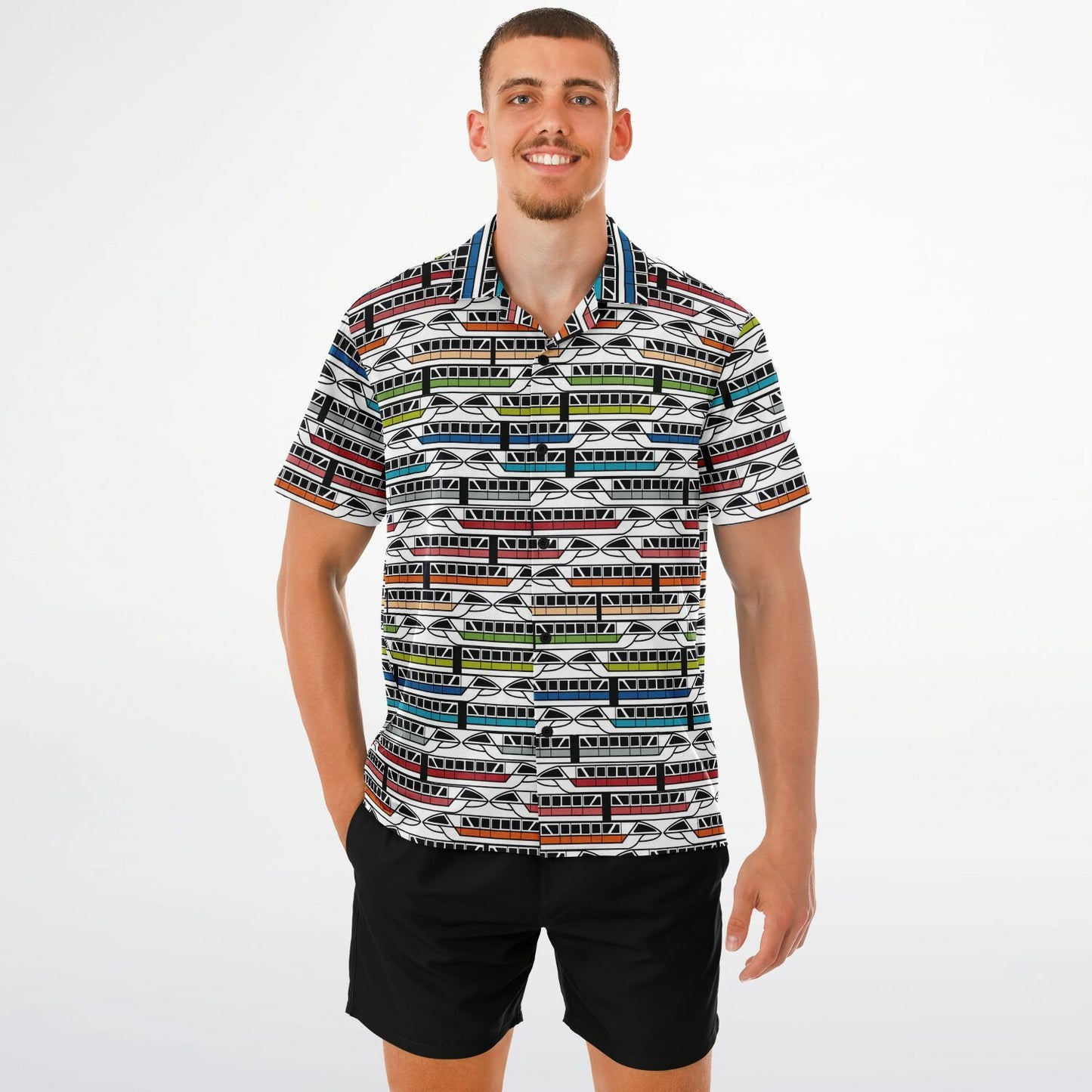 Monorail Collection Short Sleeve Button-Down Shirt