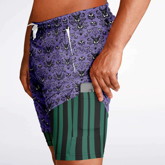 Haunted Men's Double Layer Shorts