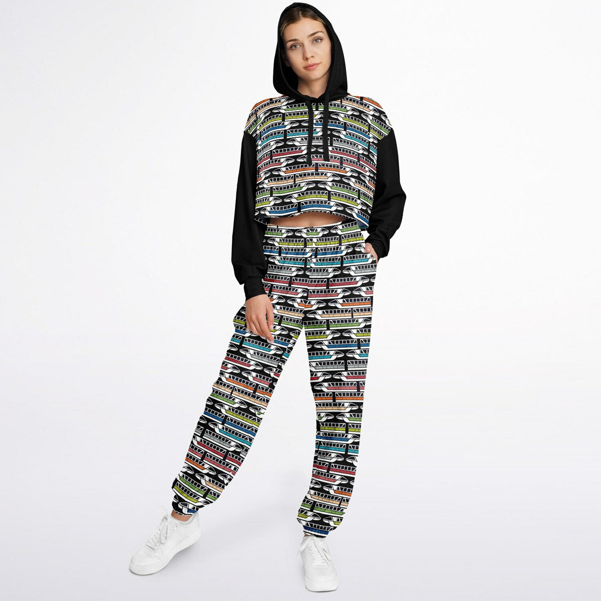 Monorail Cropped Hoodie & Sweatpants