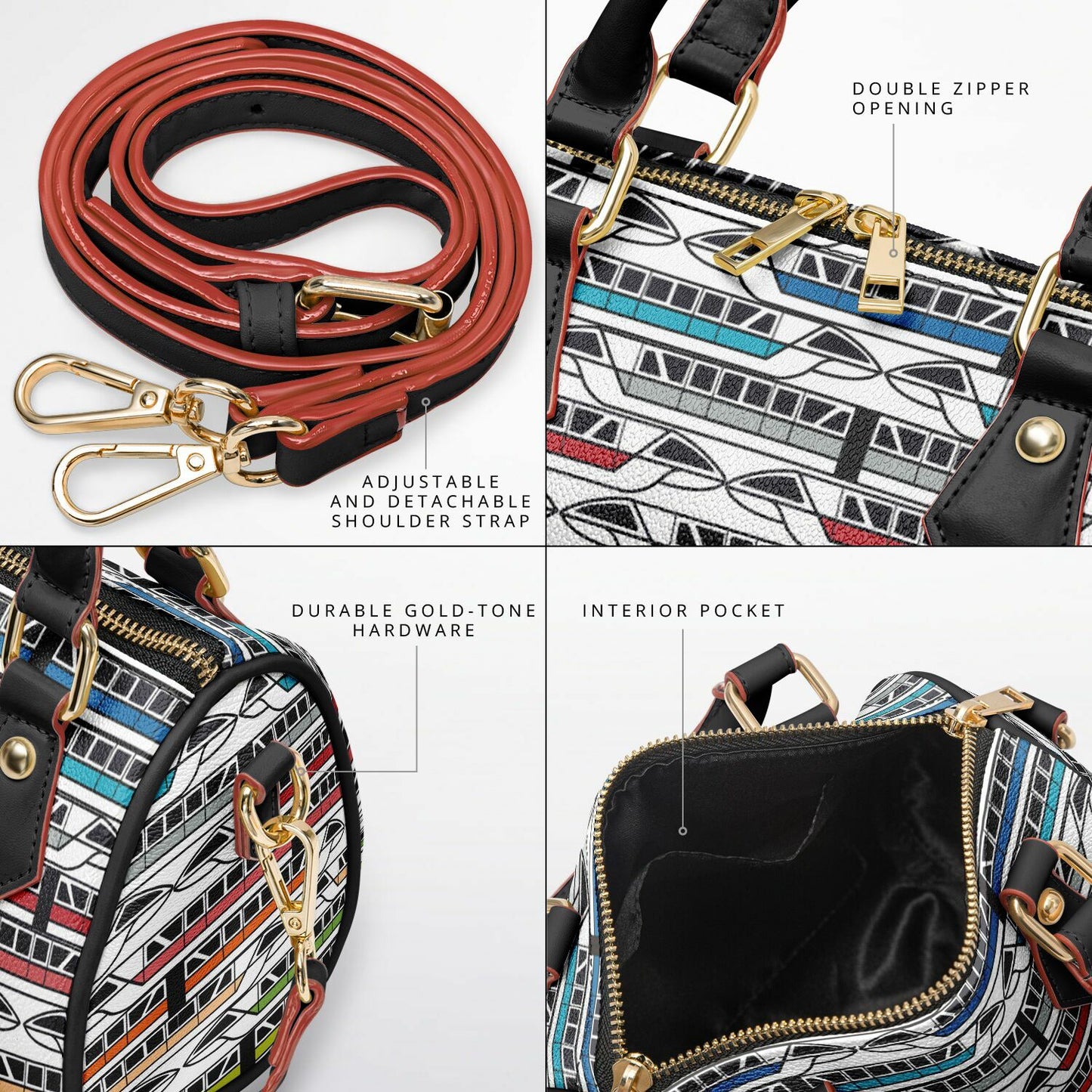Monorail Collection Crossbody Handbag