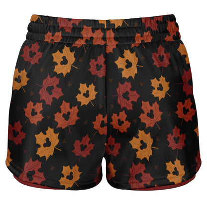 Leaf Collection Double Layer Pocket Shorts - Dark