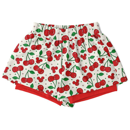 Cherry Collection Double Layer Pocket Shorts