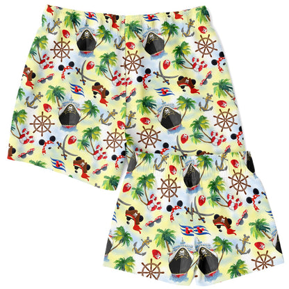 Father & Son Pirate Swim Trunks