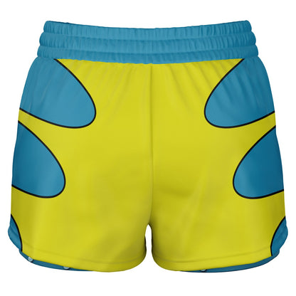Tropical Fish Friend Double Layer Shorts with Pockets
